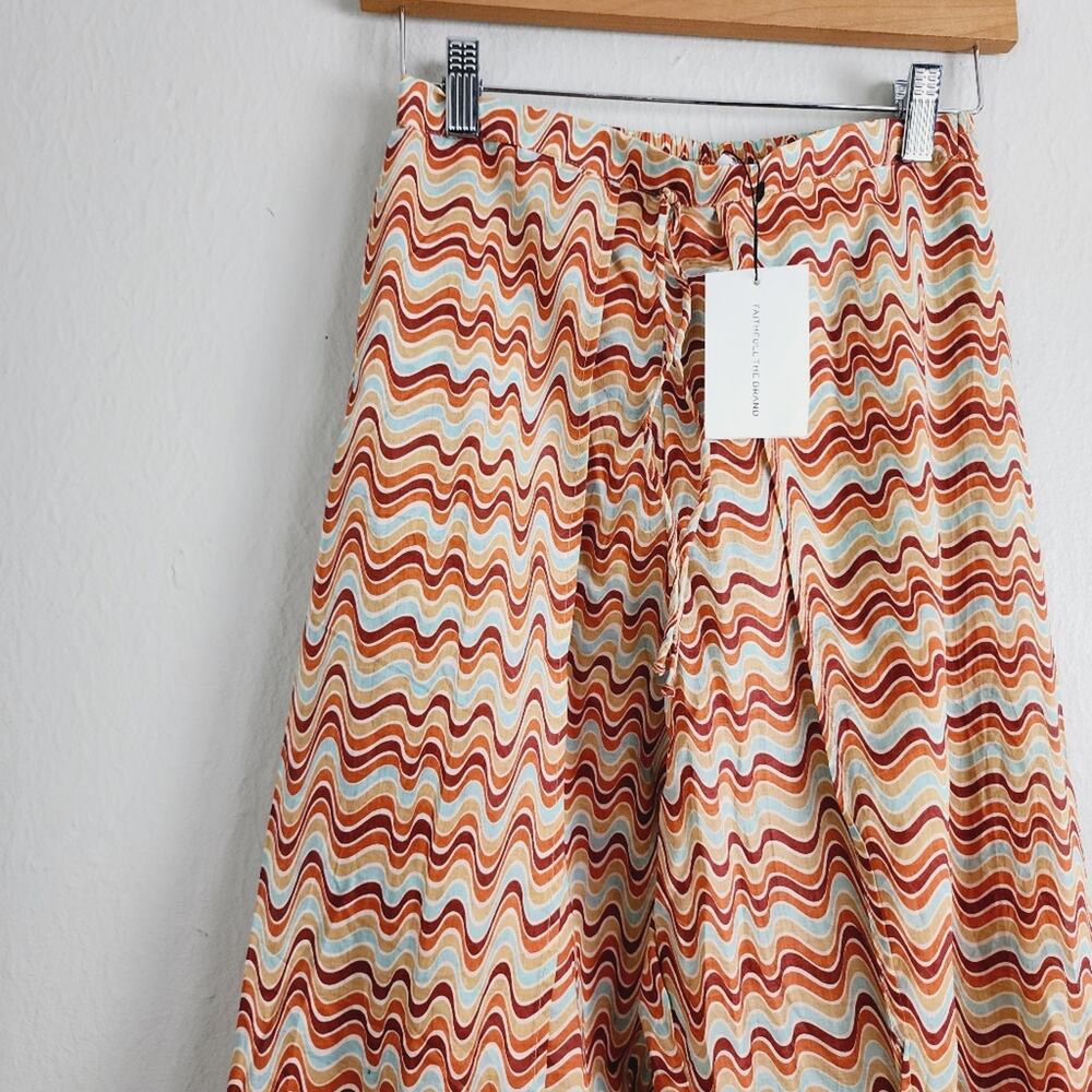 NWT Faithfull The Brand Montero Cotton Split-Leg Boho Pants Vadella Medium - Picture 6 of 13